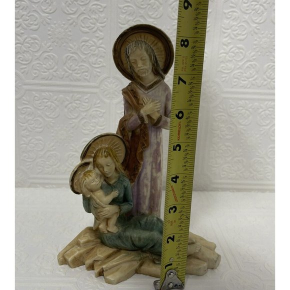 Italy Depose Faro Holy Family Figure - Mary Jesus Joseph 8-5/8" Vintage - Picture 4 of 11